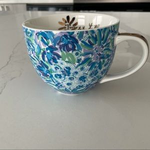 Lilly Pulitzer Blue Flower Mug